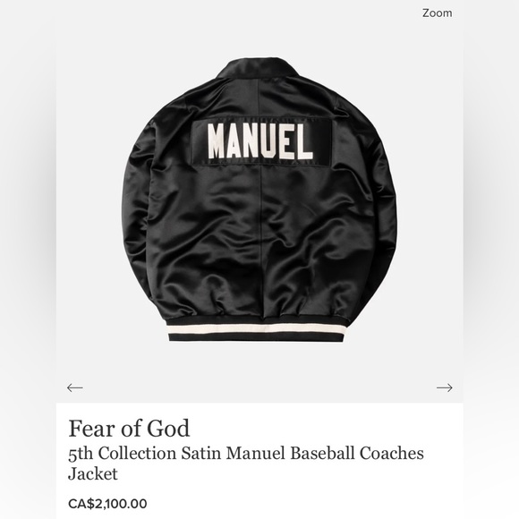 FOG Varsity Jacket (size M) - Picture 2 of 7